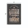 Metal Sign Moonshine Bourbon Bar Wall Sign Metal Decor Cave Retro Man TIN SIGN
