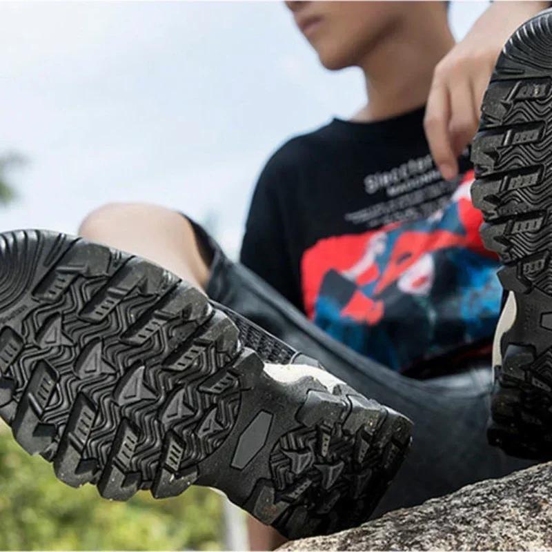 2024 Men Water Shoes Mesh Sports Shoes Fashion Mountaineering Shoes for Men Outdoor Hiking Wading Travel Shoe Male Quick Drying