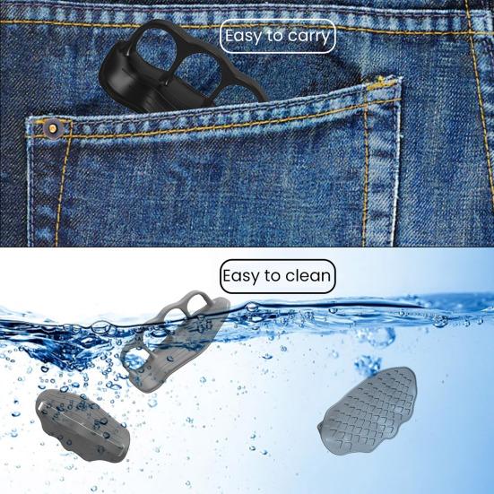 1 Pair Grip Strengthener Anti-Slip Design Ergonomic Fit High-Intensity Workouts Hand Grips Pocket-sized