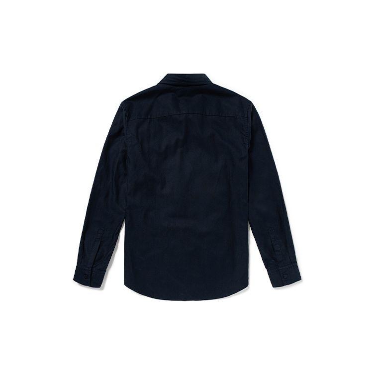 Timberland Outdoor Casual Solid Color Comfortable Breathable Long Sleeve Shirt Men shirts Deep-Sapphire-Blue A42U2-433