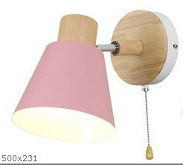 Nordic Creative Solid Wood Wall Lamp for Bedrooms, Hallways, and Children's Rooms