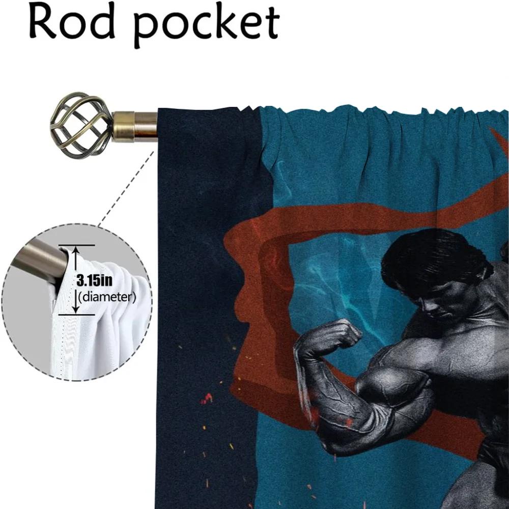 Shades Curtains Child Room Tulle for Bedroom Modern Living Room Curtains 2 Pieces Blackout Curtain Partition Kitchen Elegant