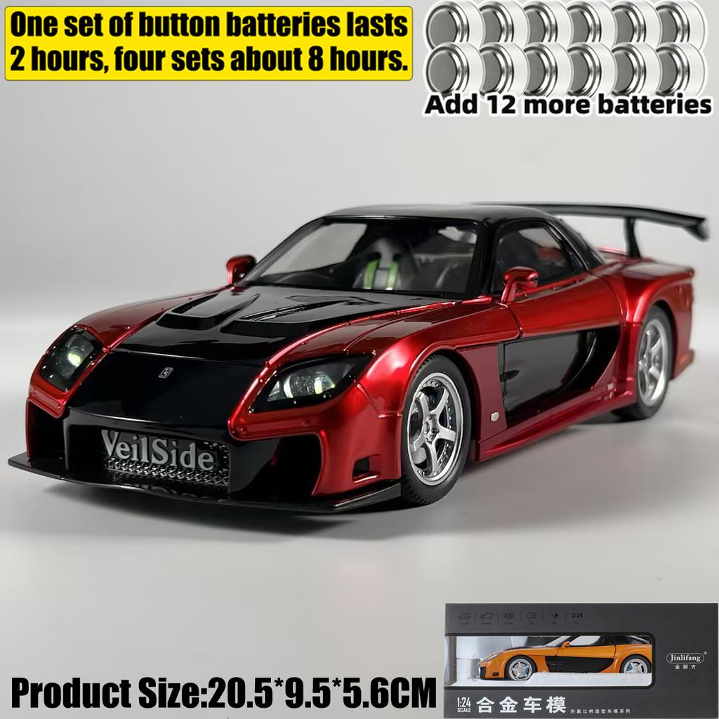 Jdm 1:24 Mazda Rx-7 Fd3S Veilside Fortune Fast & Furious: Tokyo Drift Alloy Metal Diecast Model Car Home Trendy & Desktop Gifts