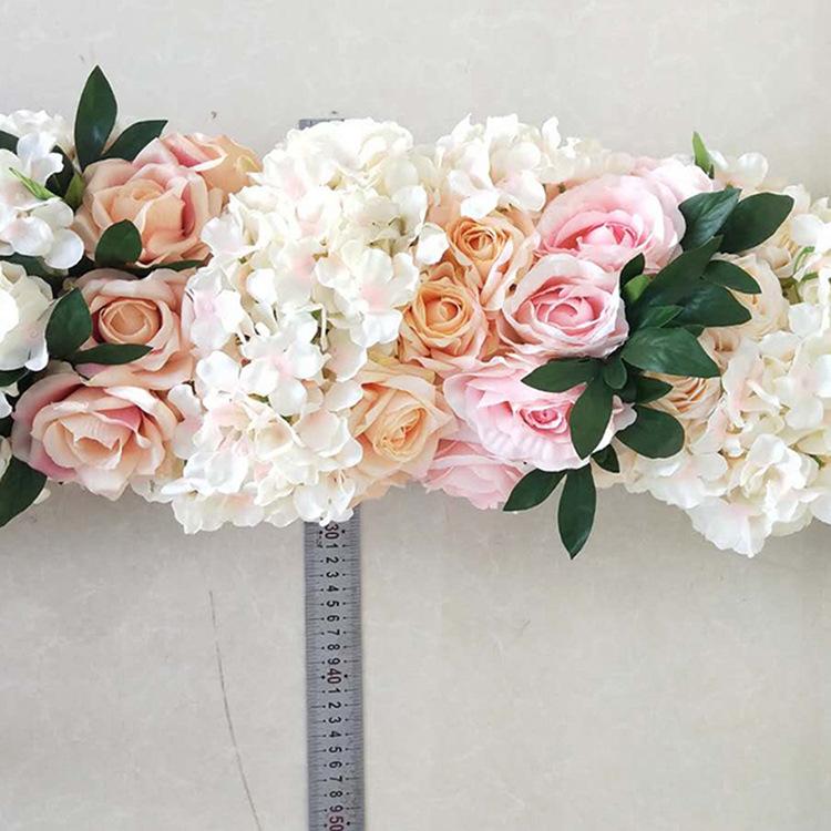 1 Meter Long Flower Row Wedding Runway Road Lead Arch Wedding Simulation Flower Row Flower Wedding Supplies Rose Fake Flower