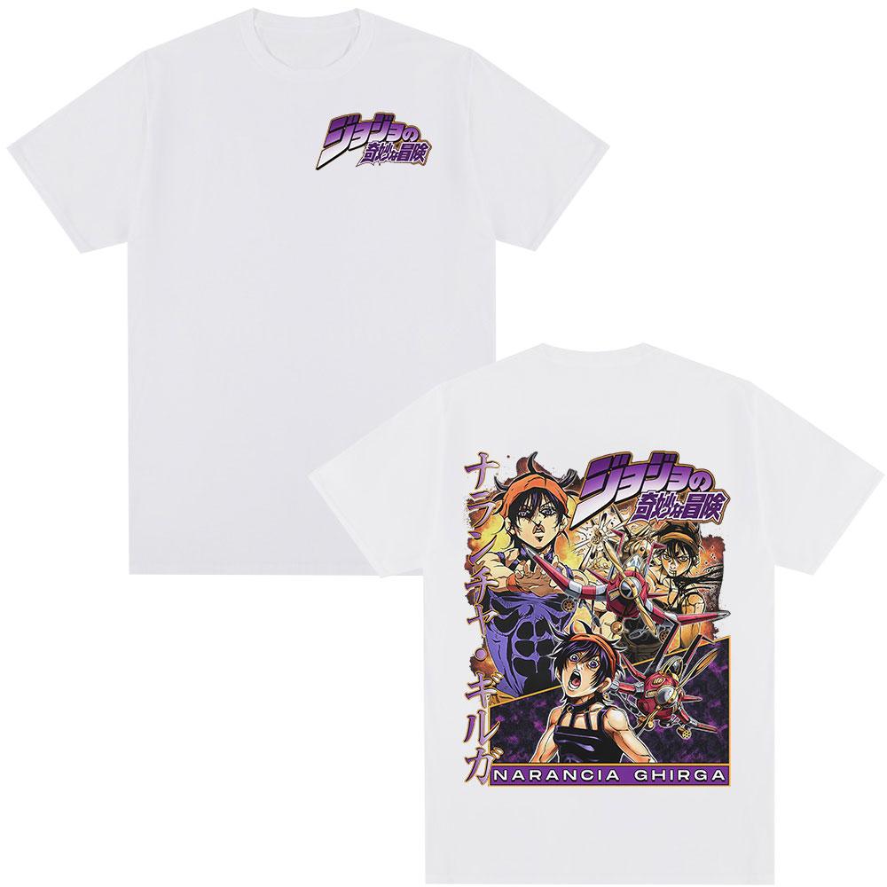 Anime JoJo Bizarre Adventure Tričko Narancia Ghirga Manga Grafický Potisk Trička Pánské Dámské Ležérní Módní Krátký Rukáv Tričko