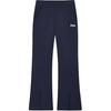 Solid Color Comfortable Flared High Waist Casual Pants Women Bottoms Dark-Blue F11W439604F-DB