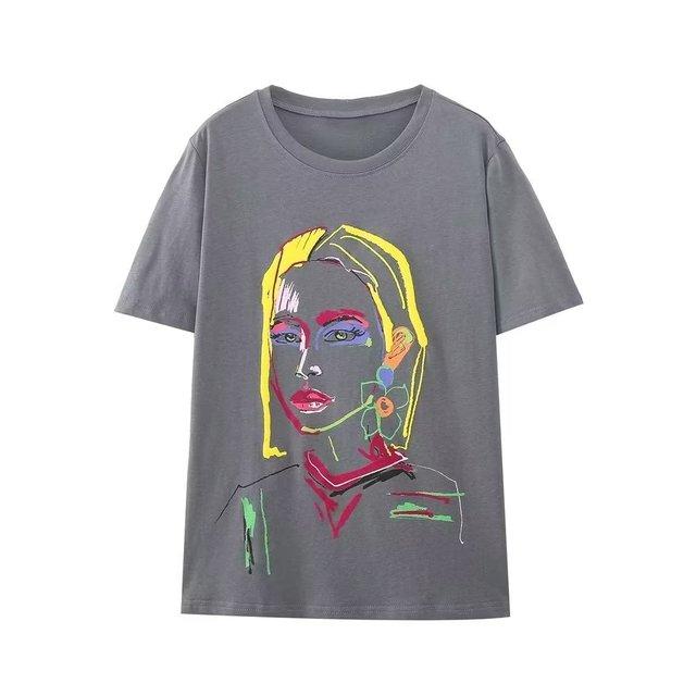 Sivatu Short Tshirt Womens Traf Sleeve Tee Tops Summer Y2k Streetwear Shirts Fashion Woman Blouse 2023 Summer T Shirt Female