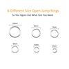 1050Pcs 0.7mm plated color Open Jump Rings Mixed 4mm 5mm 6mm 7mm 8mm 10mm iron Split Rings For DIY Jewelry Making 6 colors