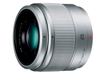 Panasonic Objectif monofocal pour Micro Four Thirds Lumix G Silver 25 mm/f/1,7 ASPH. H-H025-S