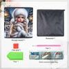 A Naive Girl 5D Diamond Painting Storage Basket Full Round Drill Mosaic Diamond Embroidery Cross Stitch Kits Home Decor Home Decor