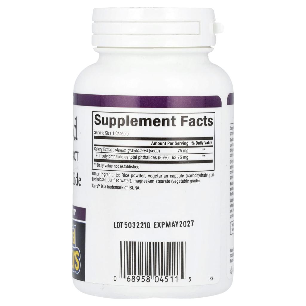 Celery Seed, Standardized Extract, 120 Veggie Caps