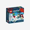 Scena invernale di pattinaggio Lego