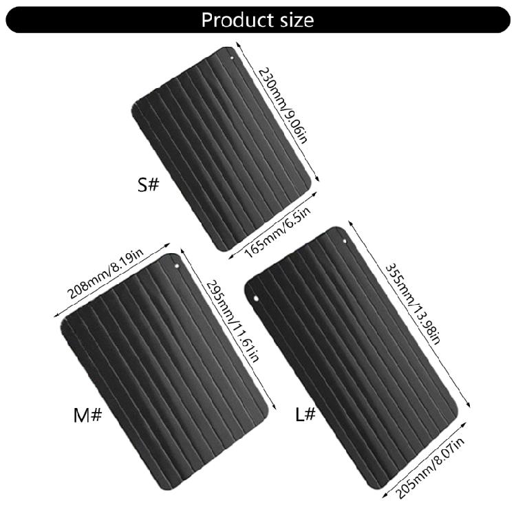 Nonstick Aluminum Defrosting Tray Quick Thawing Plate Rapid Defrost Tray for Fast Thawing of Frosty Meat and Vegetables