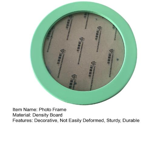 6inch Photo Frame Smooth Surface Fine Workmanship Round Wall Mounted Picture Storage Holder Home Supply