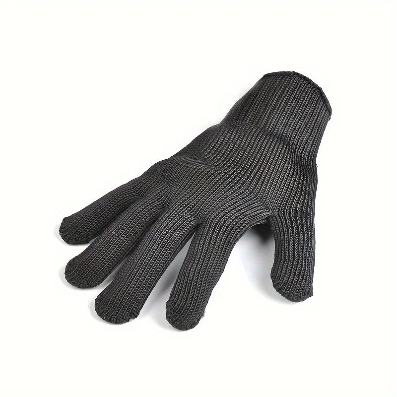 

1 Pair Stainless Steel Safety Work Gloves Repair Gloves Wire Mesh Anti Cut Resistance Safety Protective Gloves#Color:black чёрный