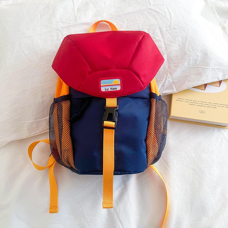 

Яркий и забавный холщовый детский рюкзак с красочными рисунками, идеально подходящий для школы и приключений на открытом воздухе для всех полов синий