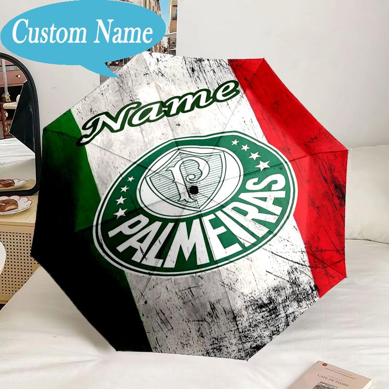 Custom Name Umbrella Palm Beach Paradise Umbrella 8-Frame for Travel, Camping, Casual Lightweight Portable, Essential for Family Gifts
