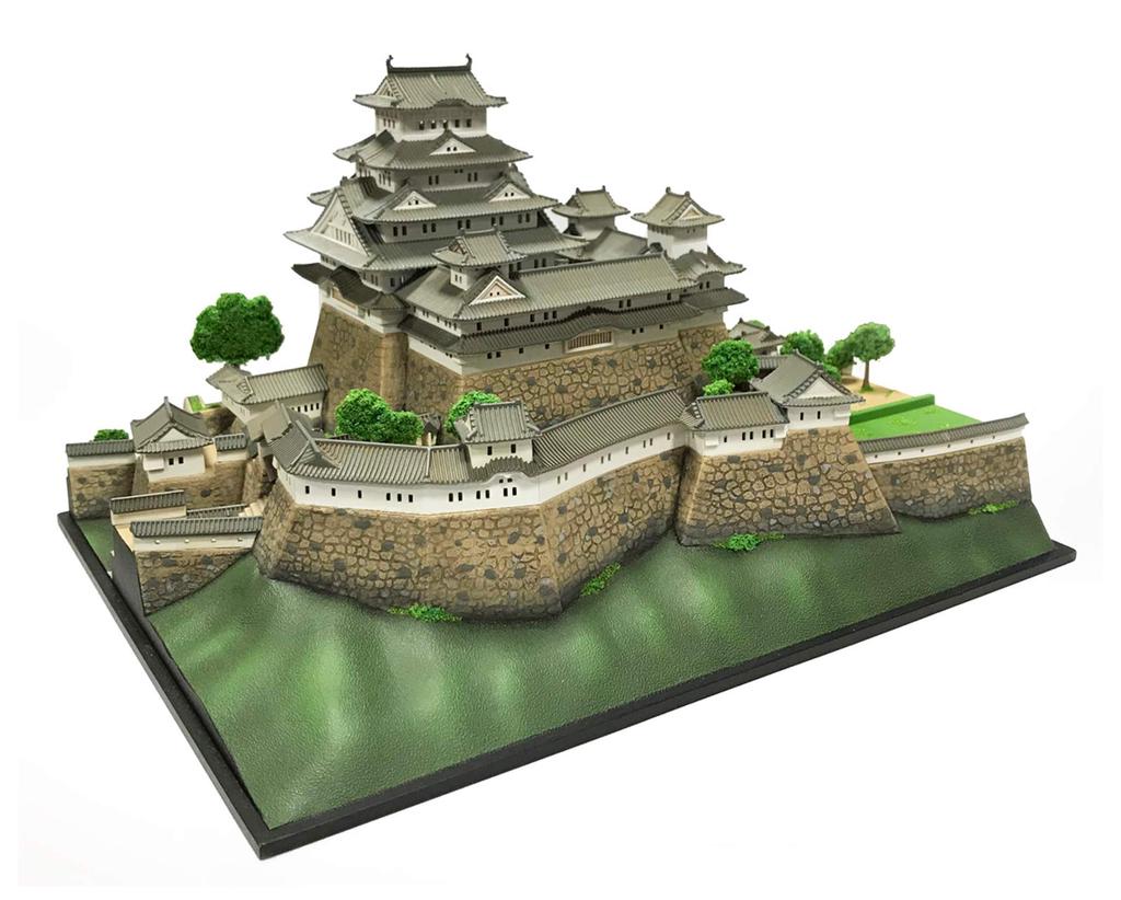 Doyusha Scale Plastic Model of Famous Heisei Himeji Castle Egret 1/500 Japan's Castle, (White Castle)