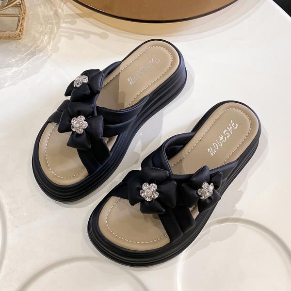 

Модные тапочки Повседневная обувь на плоской подошве Женская платформа Большой размер Шлепанцы Слиперы Женские Роскошные 2025 Обувь на плоской подошве Женские Большой размер Тапочки Повседневные 35