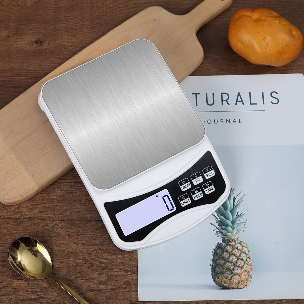 Disenkelubo Digital Top Plate 1g Digital Weighing Digital Equipped with Tare Counting Home Digital Equipped with Weighing Platform Power Saving Mode