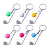 Keychain Pendant Simulated Golf Pendant Gym Keyring Sports Style Golf Club Key Holder Fitness Bag Accessories