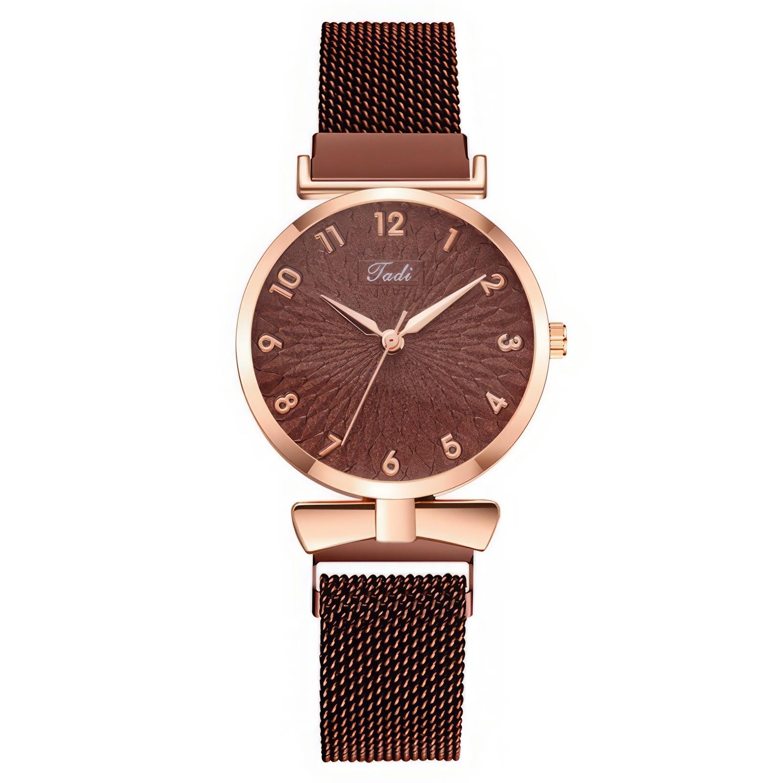 

Жіночий Модний Шкіряний Годинник One Size кавовий