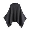 European and American Style, New Women's Clothing, Fashionable, Versatile, Cross-border Asymmetrical Knitted Cape Jacket