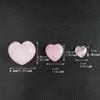 Natural Pink Crystal Love Ornament, Pink Crystal Rose Hibiscus Stone, Heart Shaped Peach Heart Pendant, Crystal Crafts