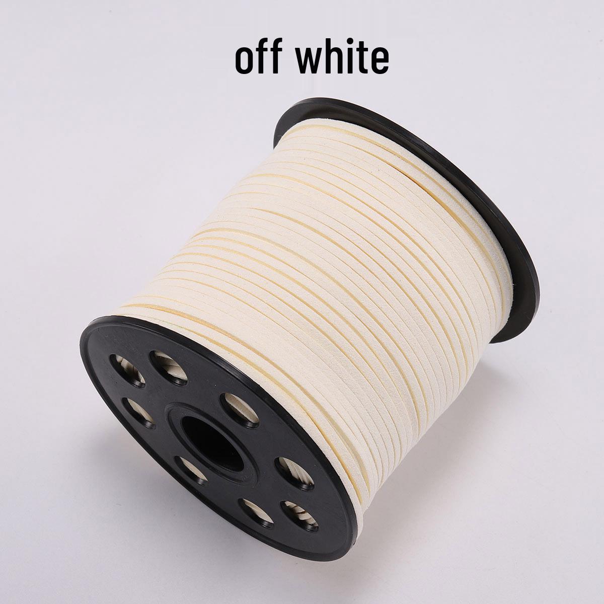 

Двостороння оксамитова замшева шкіряна шнурівка - 2,5 мм, плетена, для браслетів та намист своїми руками. 2.5mm x 10m/15g (without spool)