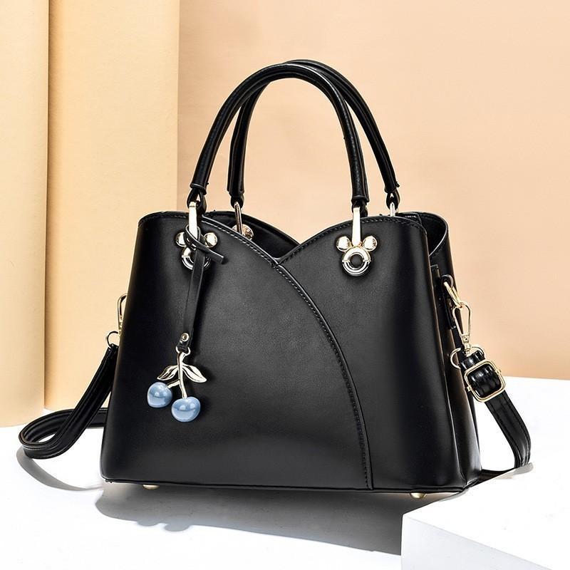 2023 New Large Capacity Fashion Mom Bag Shell Bag For Middle-aged Women чёрный