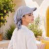 Women Turban Hat, Ethnic Style Sun Protection Hat with Widened Brim, Toe-Cap Fit Sun Hat for Outdoor Activities Hiking Beach Travel