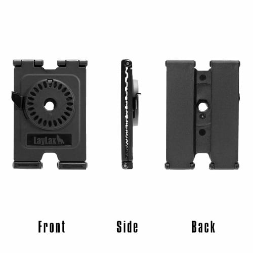 LayLax CQC Holster Attachment Molle Platform Black MOLLE Compatible 360 Degree 24 Level Angle Adjustment