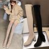 New High Boots Female Winter Boots Women Over The Knee Boots Stretch Sexy Bootas Khaki Women Bootas Zlah Women Shoes