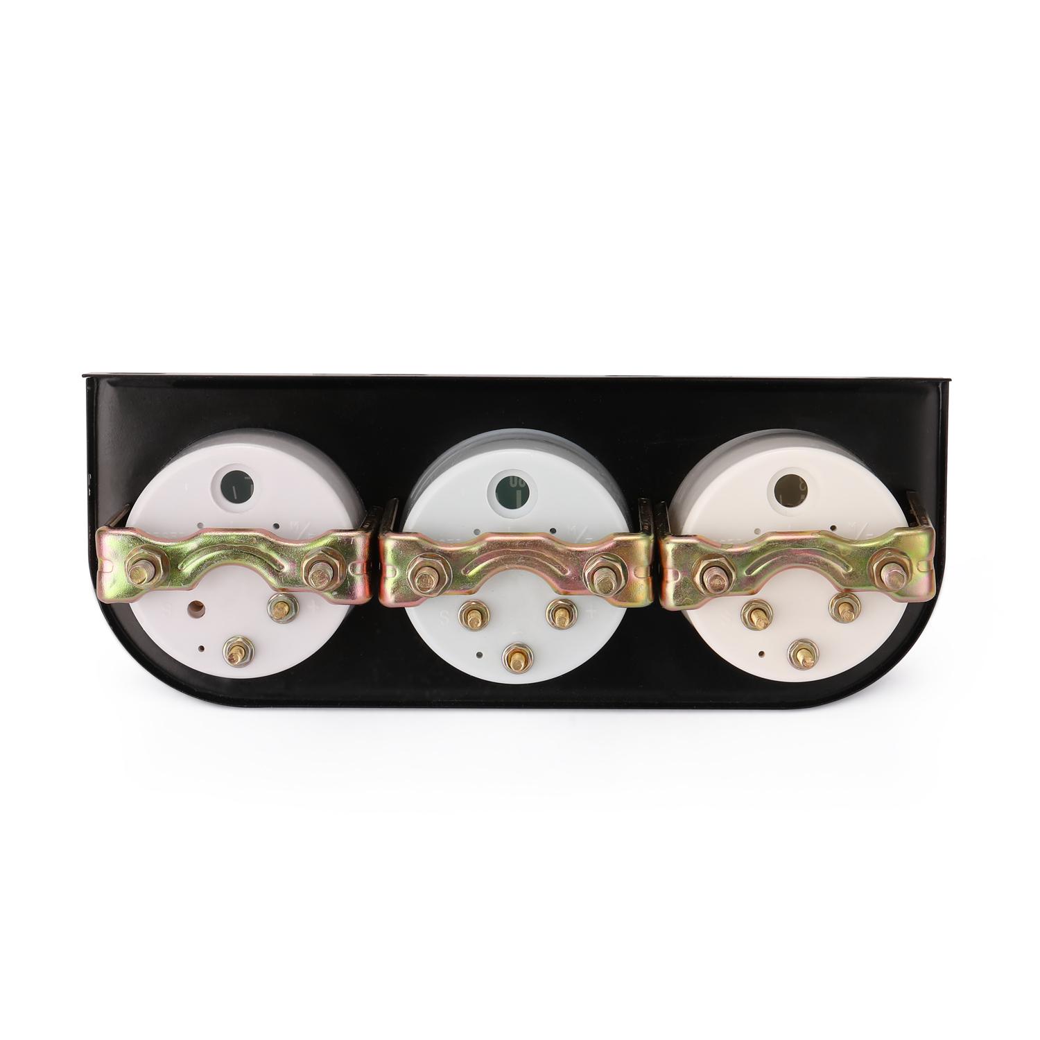 

52MM 3 in 1 Volt Meter+Water Temp Gauge+Oil Gauge Kit Volt Meter Or Oil Temperature Gauge чёрный