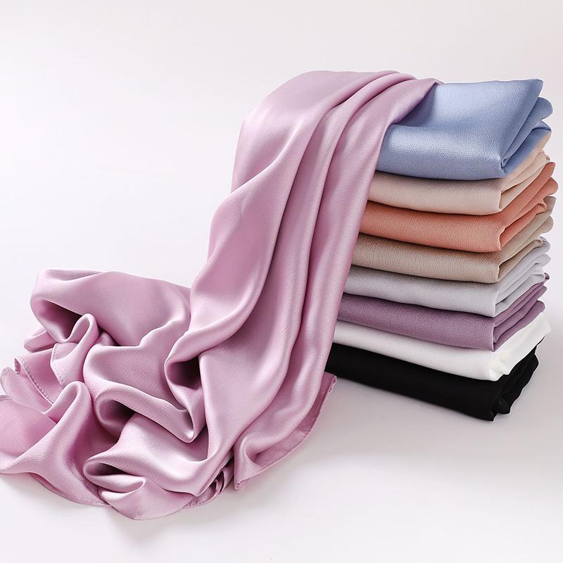Spring Muslim Modal Chiffon Jersey Hijab for Women Plain Soft Shawls Scarves Big Size Headscarf Islamic Turban Headband Abaya