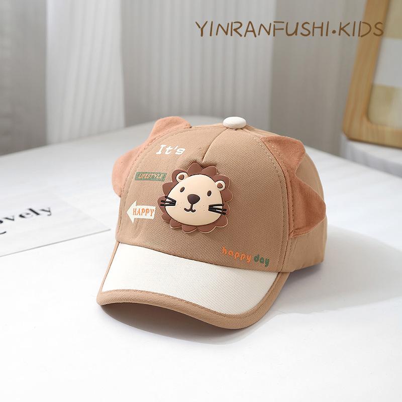 Children's Hat Spring and Autumn Girls Baseball Cap New Girls Baseball Cap Baby Sunscreen Hat Boys Sun Visor