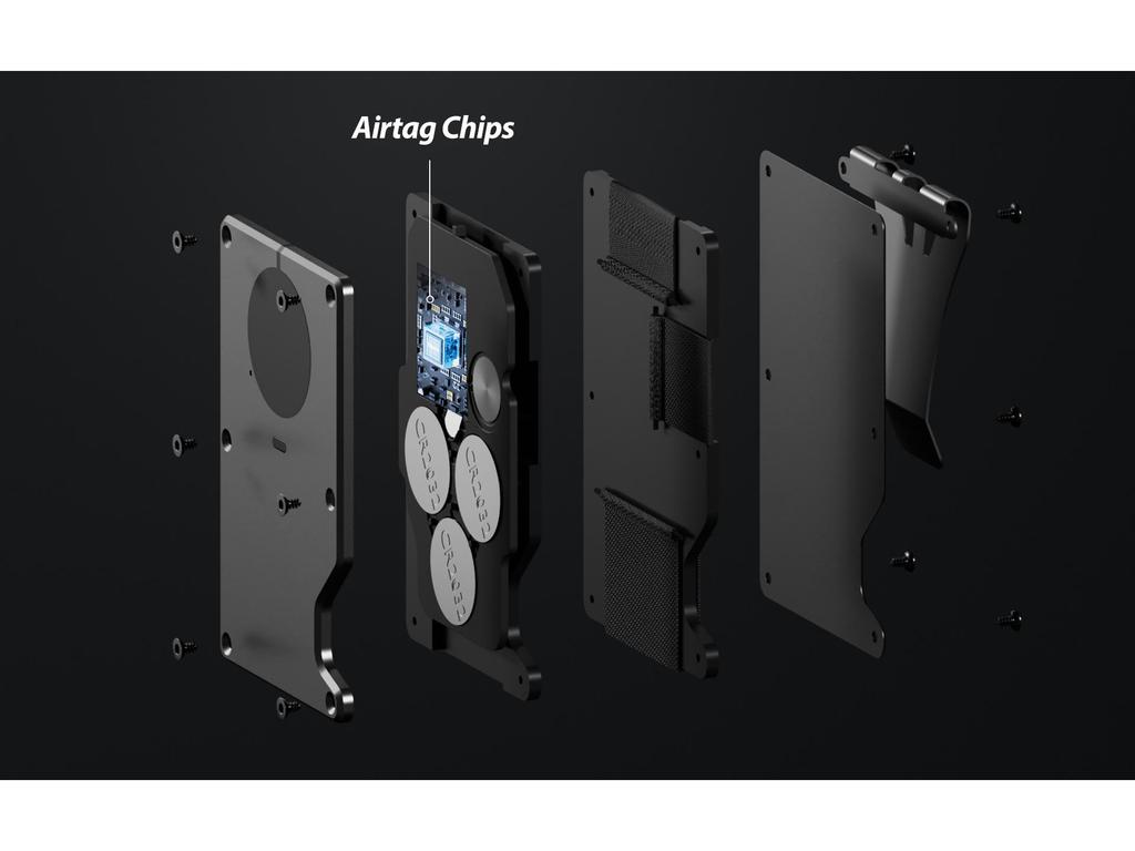 Wallet with Built-in Apple Find My AirTag Tracker and RFID Anti-theft Protection