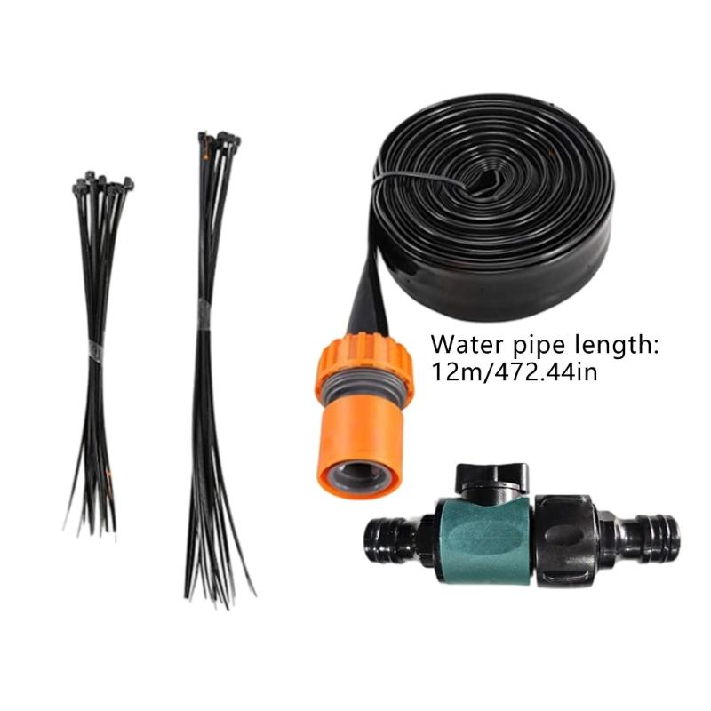 Efficient Outdoor Sprinkler System Outdoor Garden Lawn Sprinkler Nozzle Device with 12m Hose For Backyard Waterpark