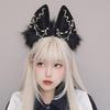 Gothic Plush Foxes Headband Woman Girls Cartoon Cat Ear Hairband for Photography