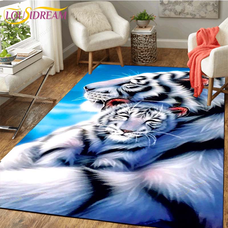 Tiger Carpet Floor Non Slip Rug Room Mat Square Quality Removable Kitchen Bath Floor Waterproof Rug Mat