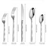 Diamond 3D Texture Luxury Stainless Steel Cutlery Set, Creativity Gift Set, Flatware Silver 304, Europe Fashion, Drop Shipping