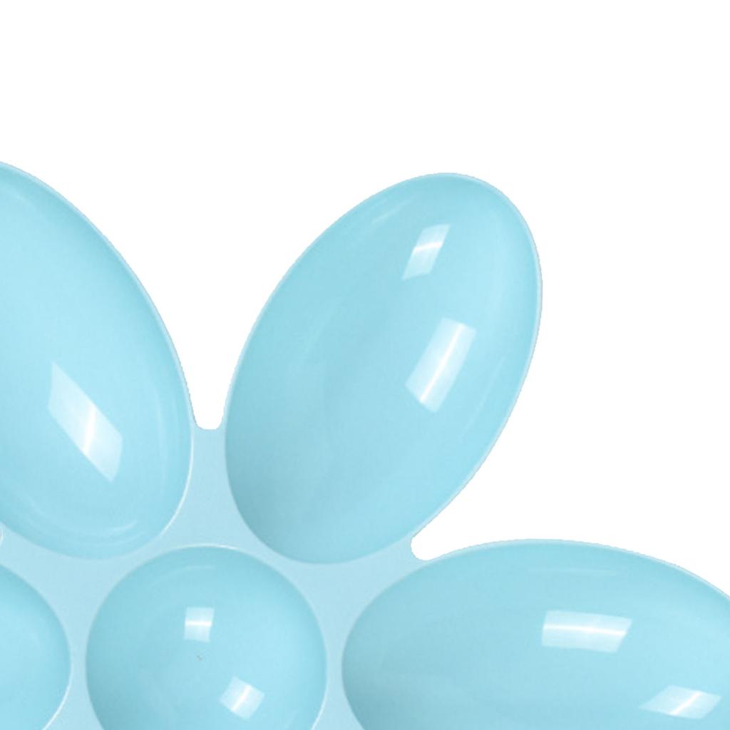 Cat Food Bowl Plastic 6 Petals Long Lasting Easy To Clean Puppy Food Feeder for Small Cats Kittens