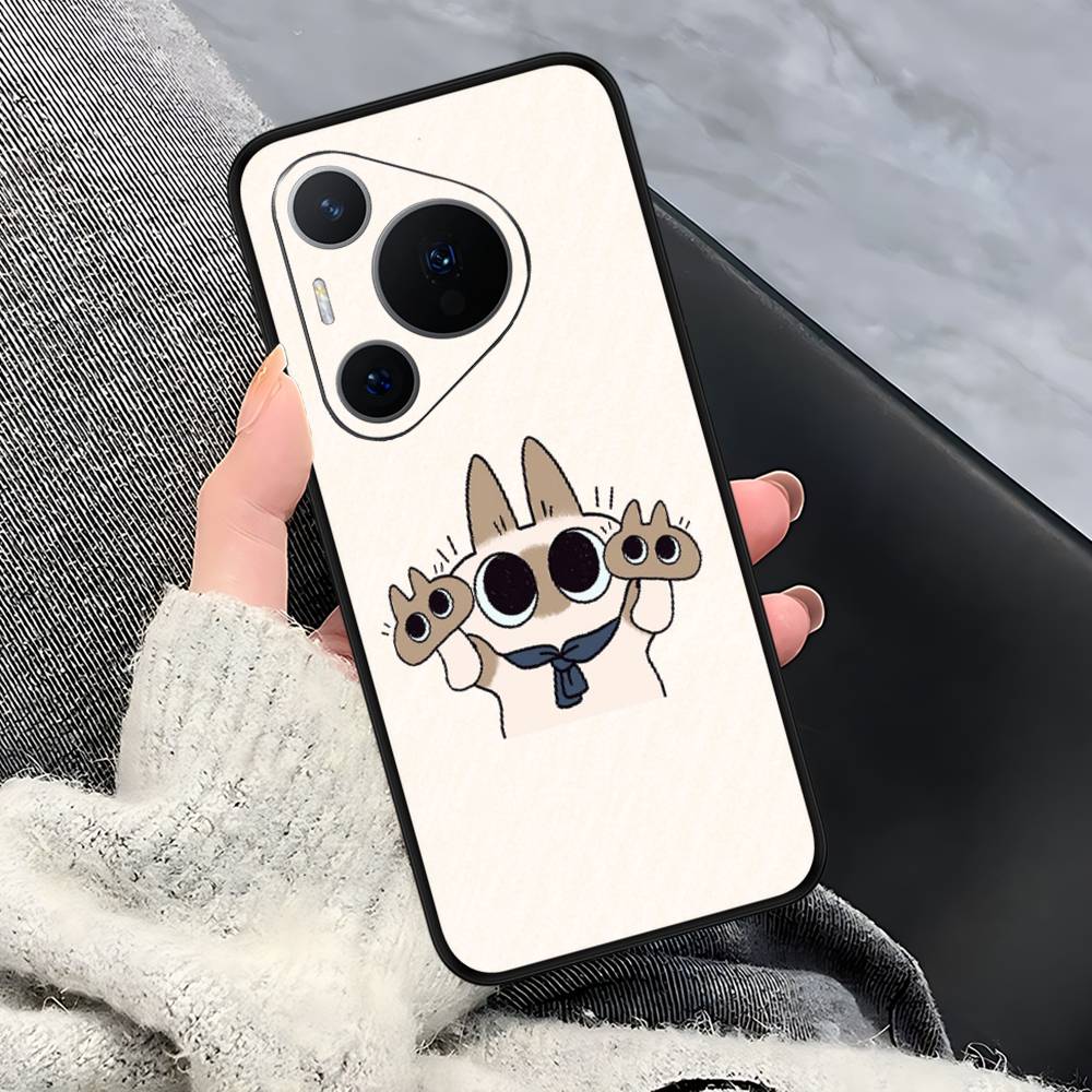

Cartoon Siamese Cat Couple Phone Case For Huawei P 8 9 10 20 30 40 50 Pro Lite Psmart Honor 10 lite 70 Mate 20lite Huawei P20 Lite