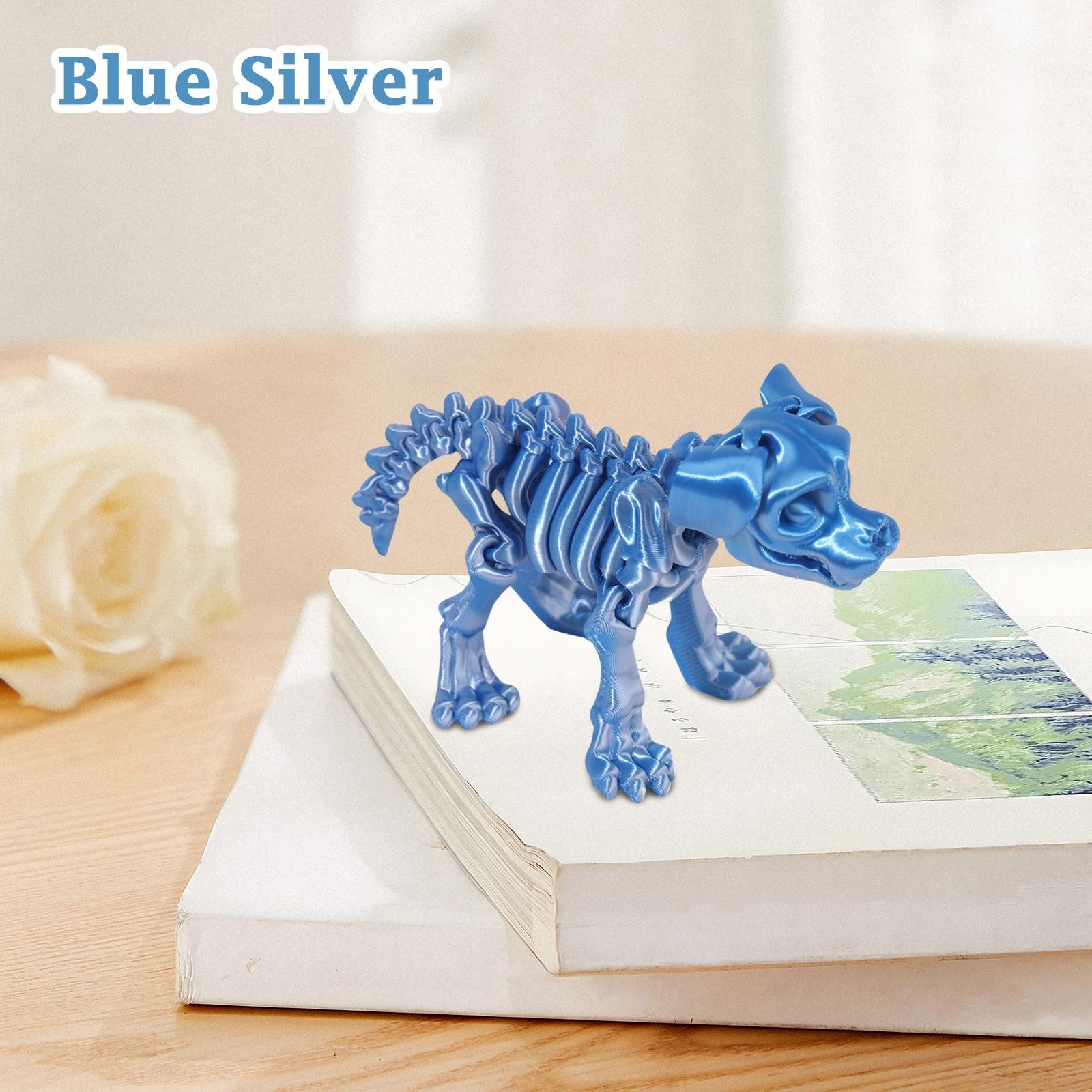 

3D-печать Скелет Собака Активность Сустав Животное Модель Самодельная Игрушка Украшения Творческие Украшения Ремесла One Size синий