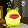 Cute Dimmable Nursery Nightlight Rechargeable Bedside Table Lamp Silicone Frog Night Lamp  Bedrooms