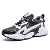 Leather dad shoes sports  leisure men's shoes autumn  winter velvet running shoes new men's mesh shoes