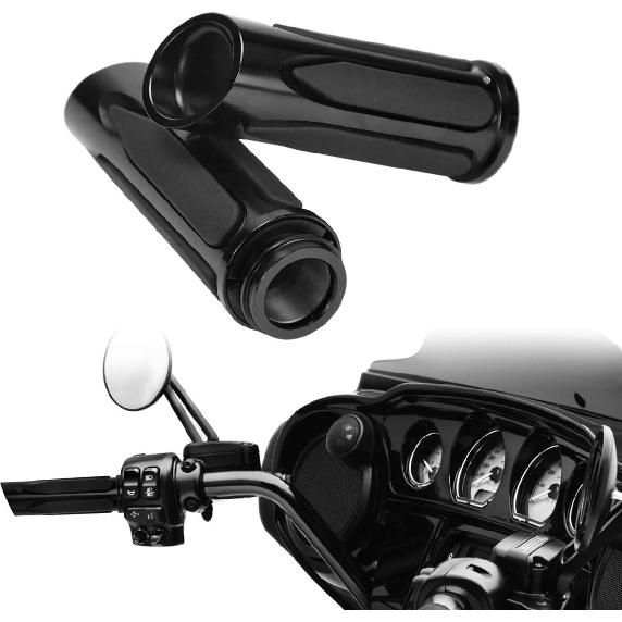 HDBUBALUS 1" Electronic Throttle Defiance Handlebar Grips 25mm Hand Grips Fit for Harley Touring Street Glide Road King Road Glide Electra Glide