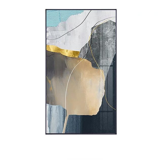 

Абстрактні мінімалістичні плакати Друк сучасного синього полотна Картини скандинавської спальні Настінне мистецтво Домашнє прикраса Картина для вітальні 20cm×40cm NoFrame