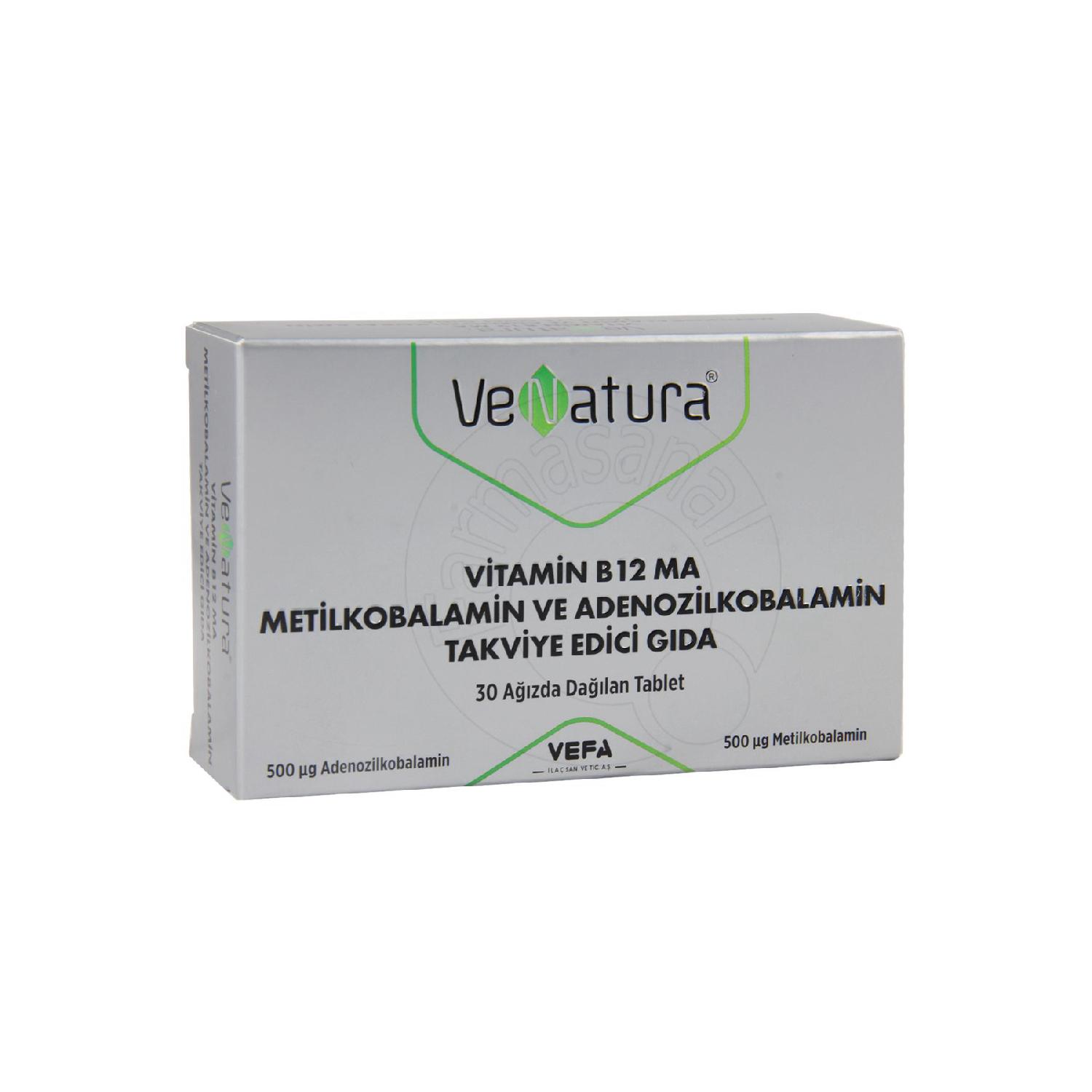 

Vitamin B12 Ma Methylcobalamine And Adenosylcobalamine 30 Tablets