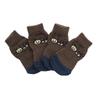 4pcs Anti-Slip Doggie Pets Cartoon Pet Cotton Socks Dog Cat Socks Warm Winter Snow Ice Protection Pet Footwear S